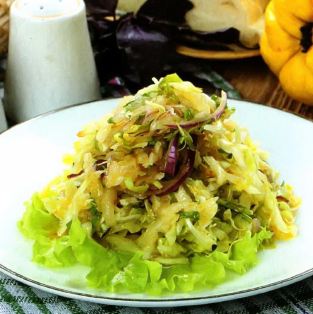 салат с айвой и капустой